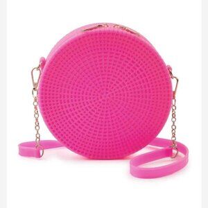 Textured Silicone Circular Crossbody Bag
